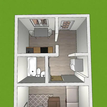 Emas 3 Mit 2 Einzelbetten, Kueche, Wlan, Tv