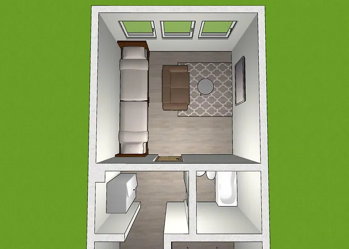 Emas 3 Mit 2 Einzelbetten, Kueche, Wlan, Tv Appartement Krefeld
